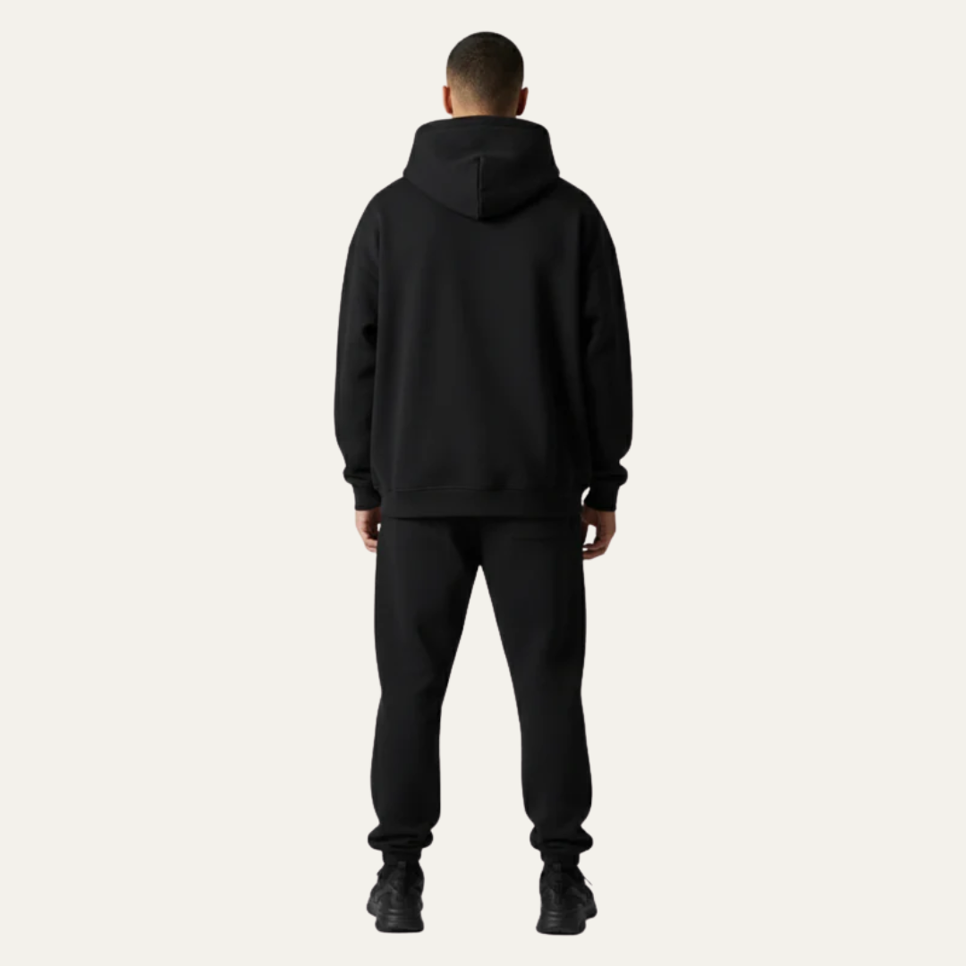 Relaxed Fit Hooded Sweatshirt with Pouch Pocket