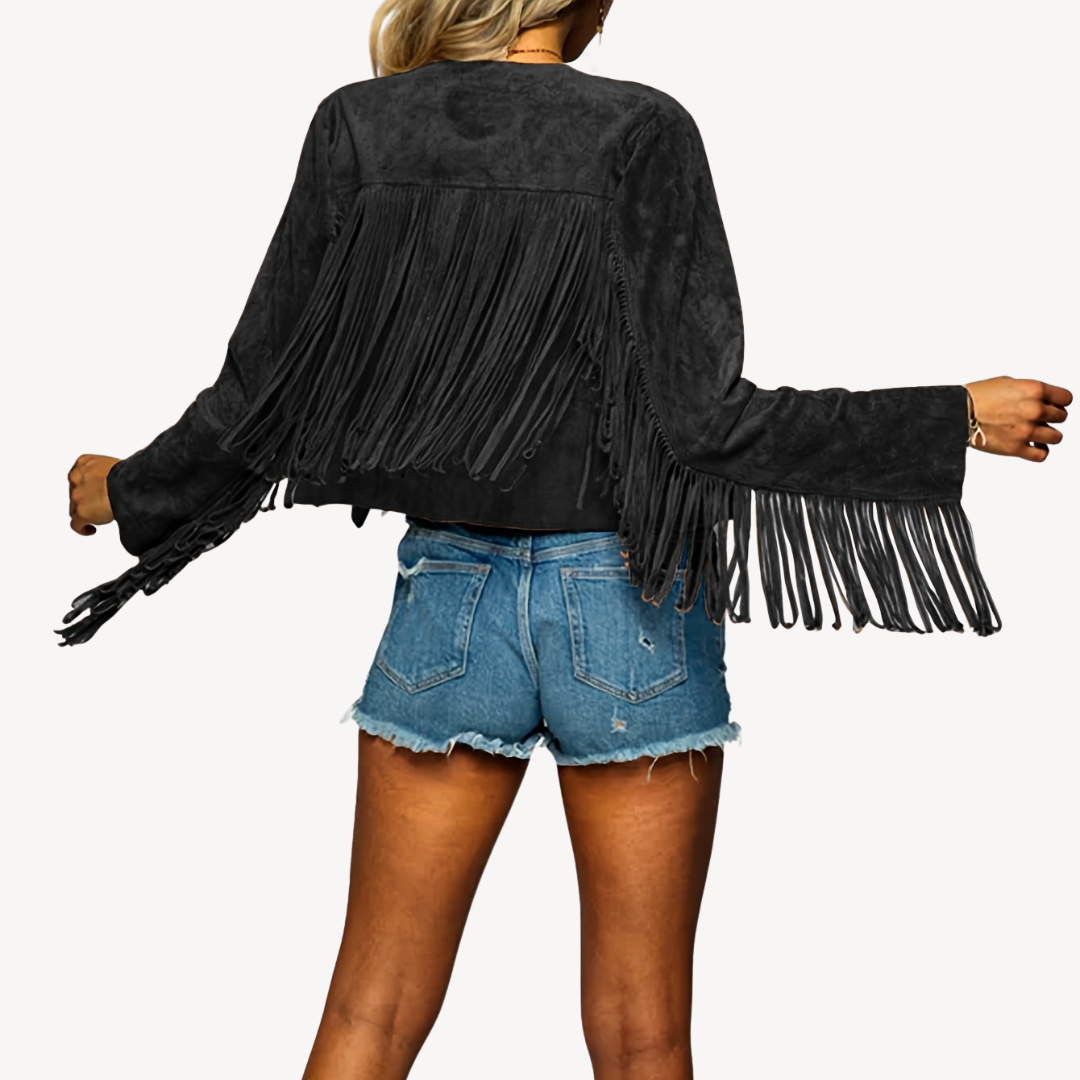 Luxury Faux Suede Trimmed Coat
