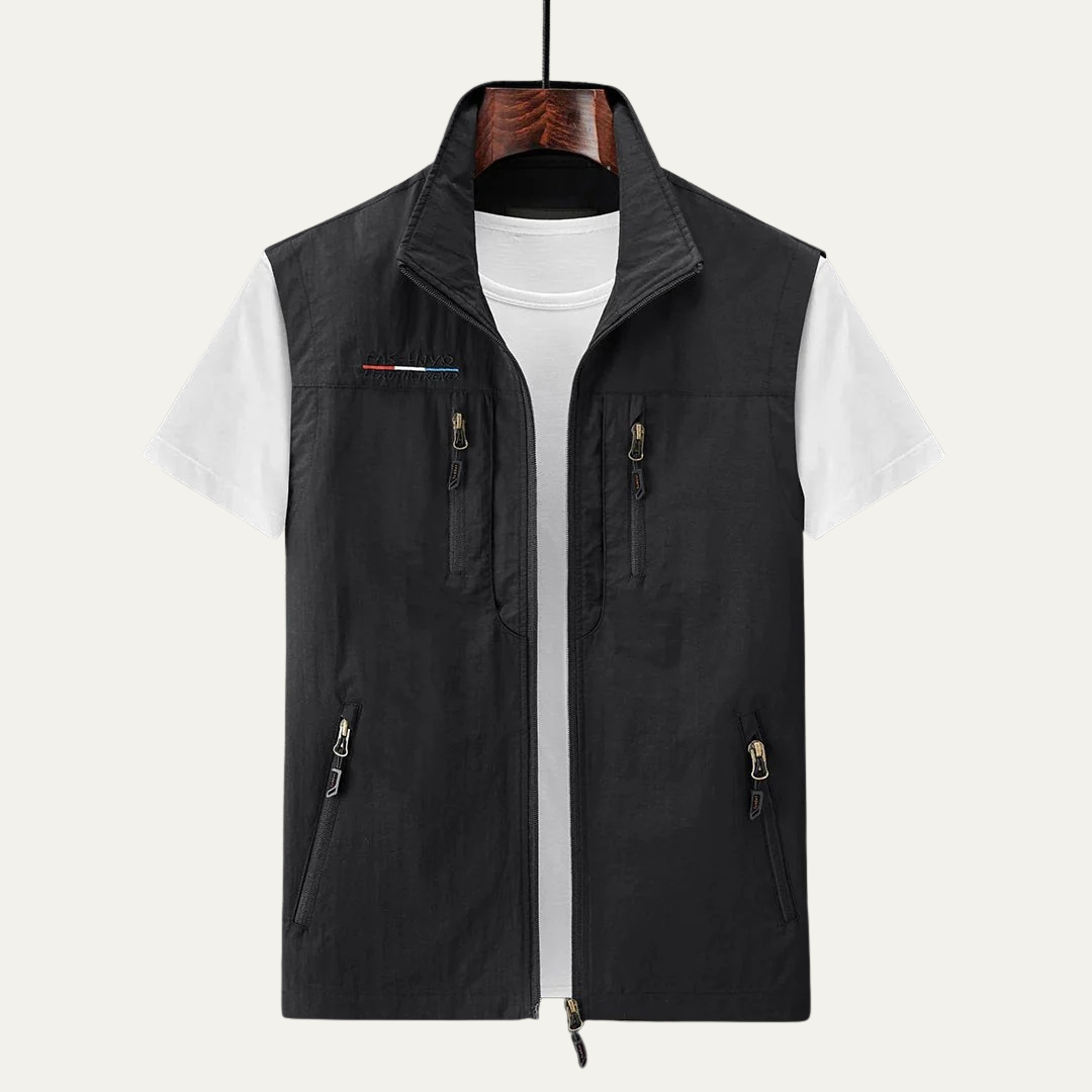Waterproof Outdoor Zipper Vest for Men