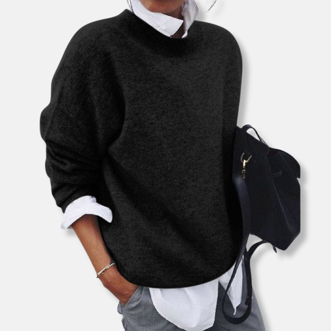 Cozy Women's Long Sleeve Wool Sweater
