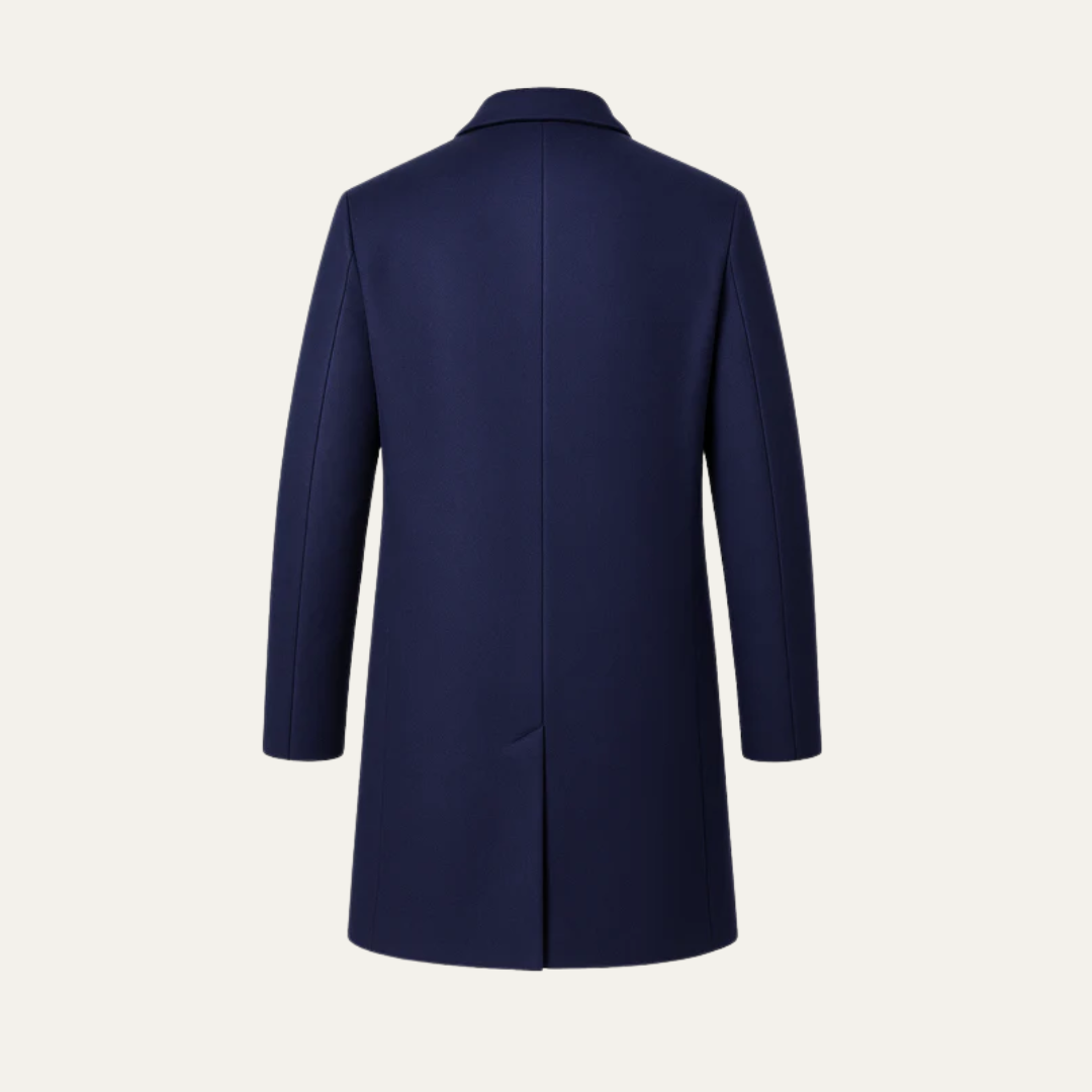 Men's Traditional Full Length Wool Coat
