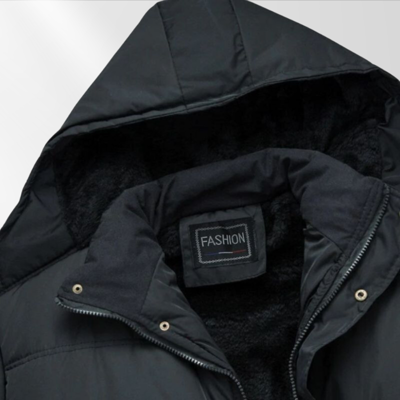 Warm Padded Mens Parka Coat Modern Fit