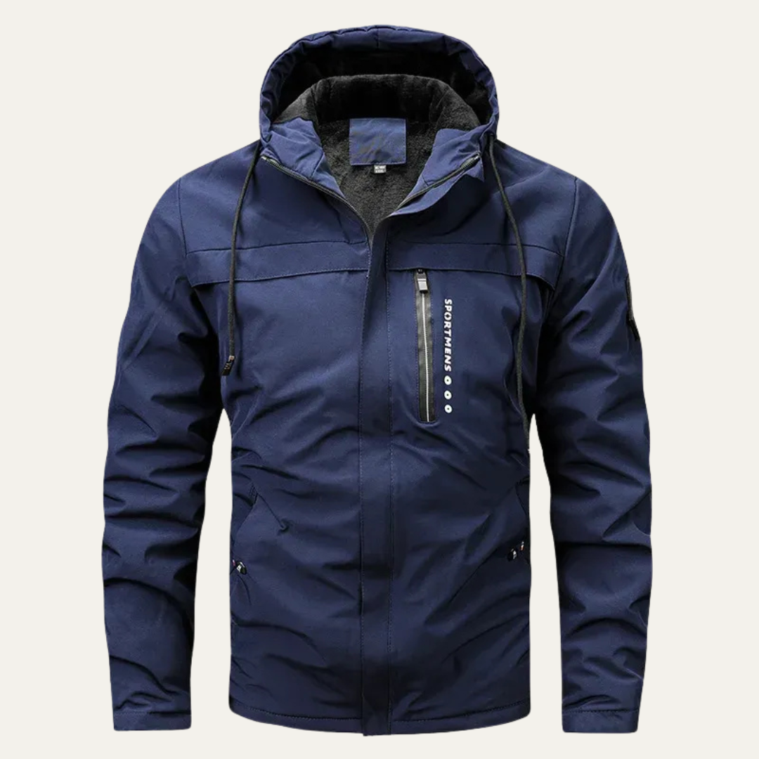 Warm Waterproof Men's Hooded Snow Jacket