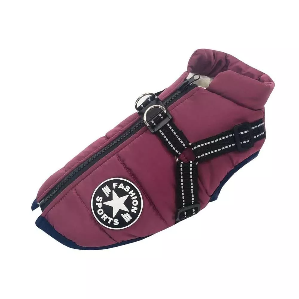 Warm Winter Dog Coat - Waterproof Fleece Dog Coat