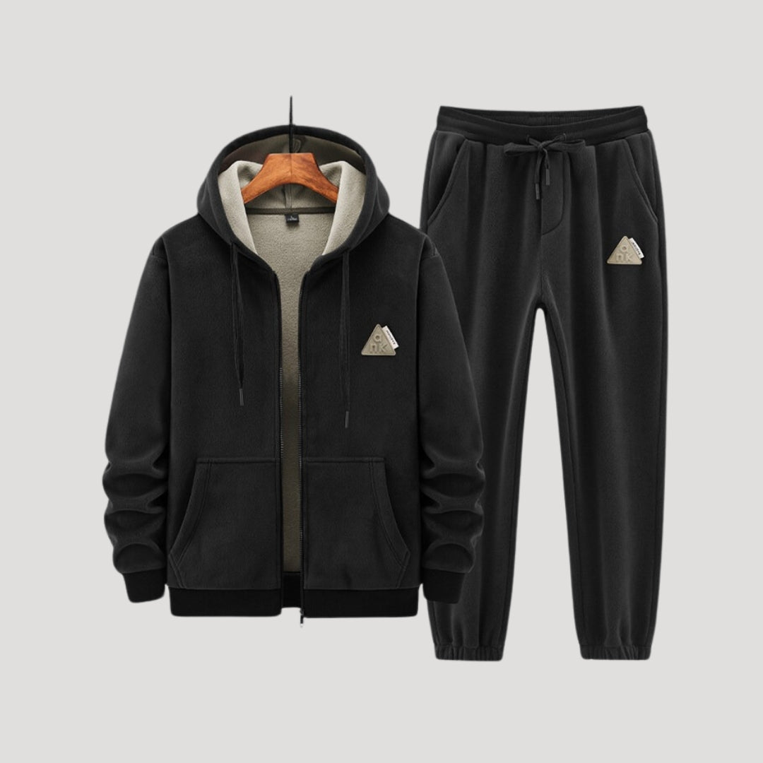 Soft Plush Fleece Hoodie Set