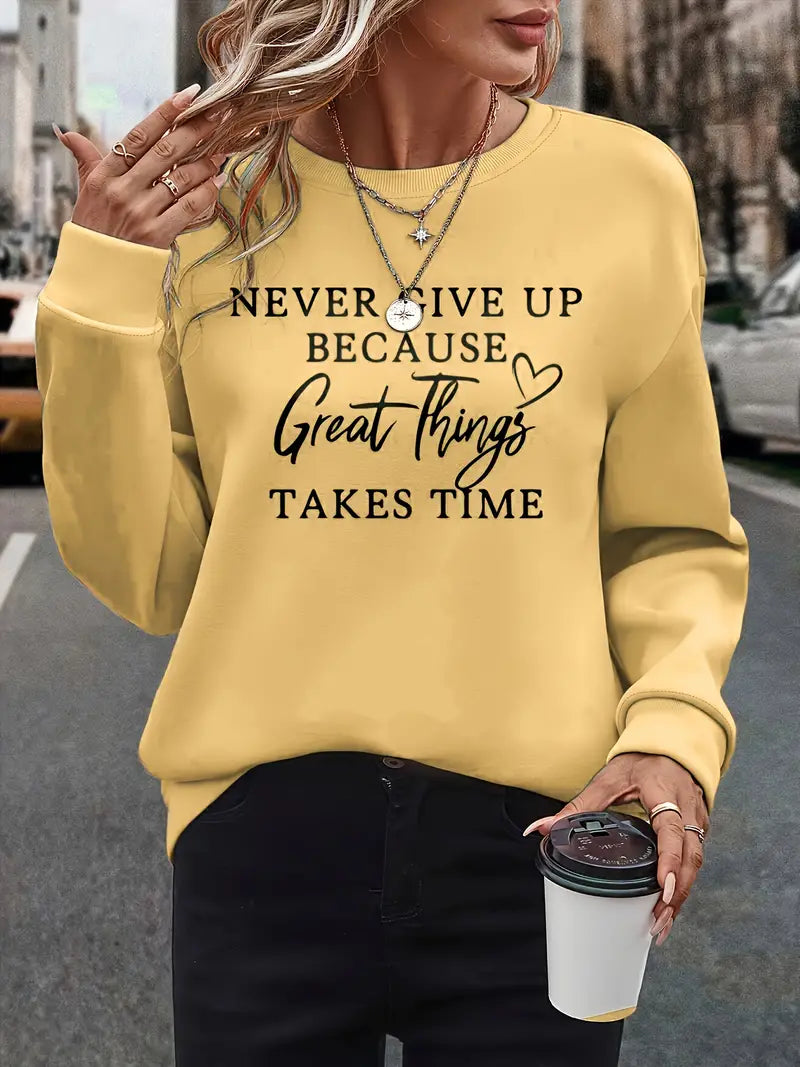 Soft Women's Graphic Pullover Sweatshirt
