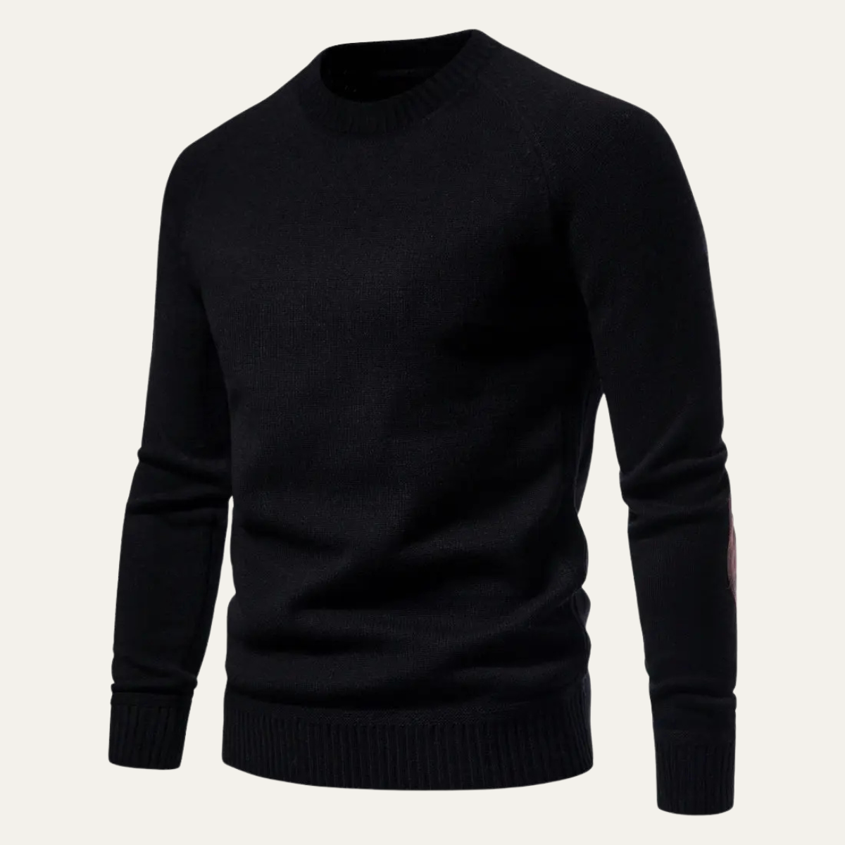 Men's Fitted Chunky Crew Neck Sweater