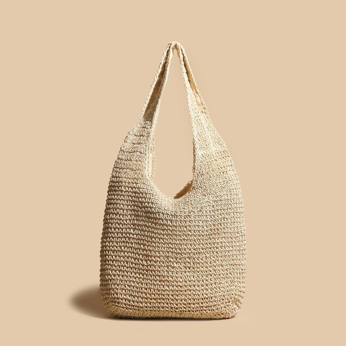 Natural Woven Tote Bag