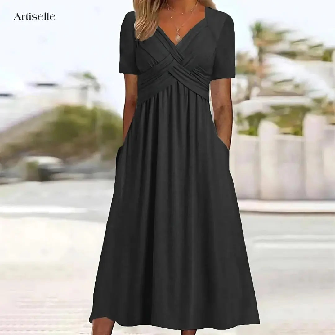 Flattering Dress with Belly Control