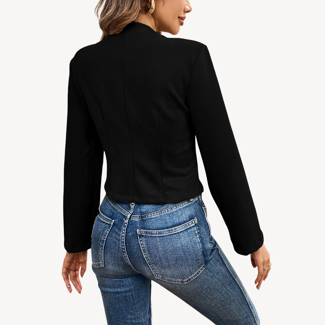 Ladies' Soft Leather Zip Jacket