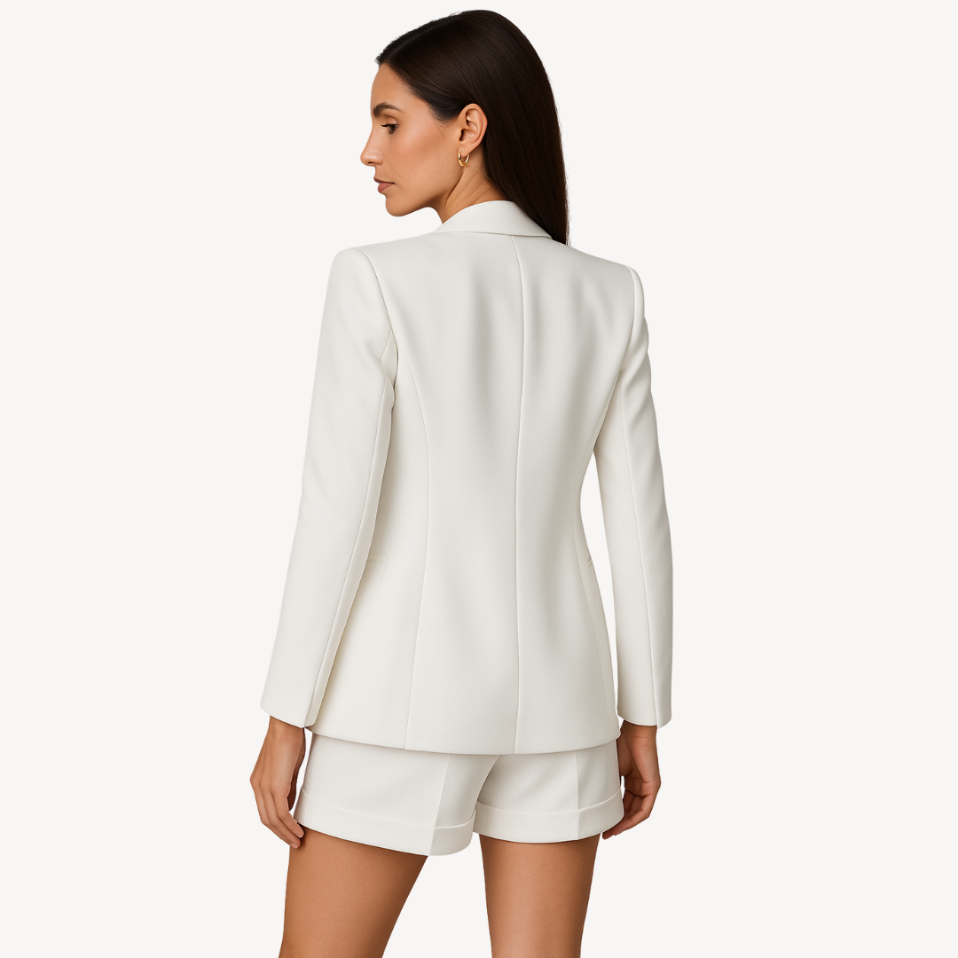 Classic Ladies Jacket Shorts Outfit