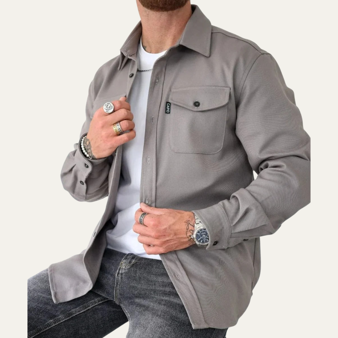 Men's Relaxed Fit Button Down Shirt