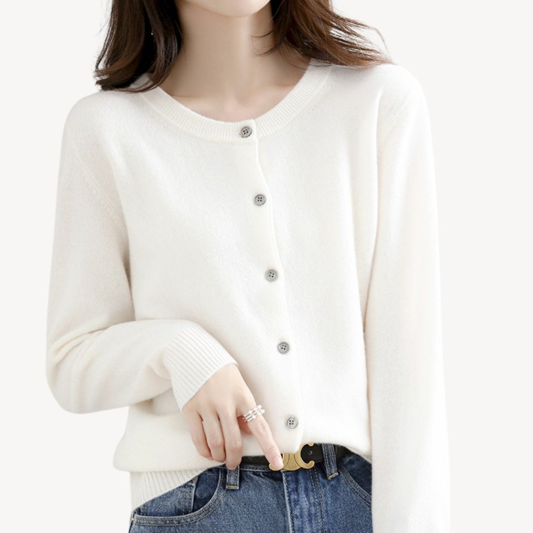 Ladies Soft Open Cardigan Sweater