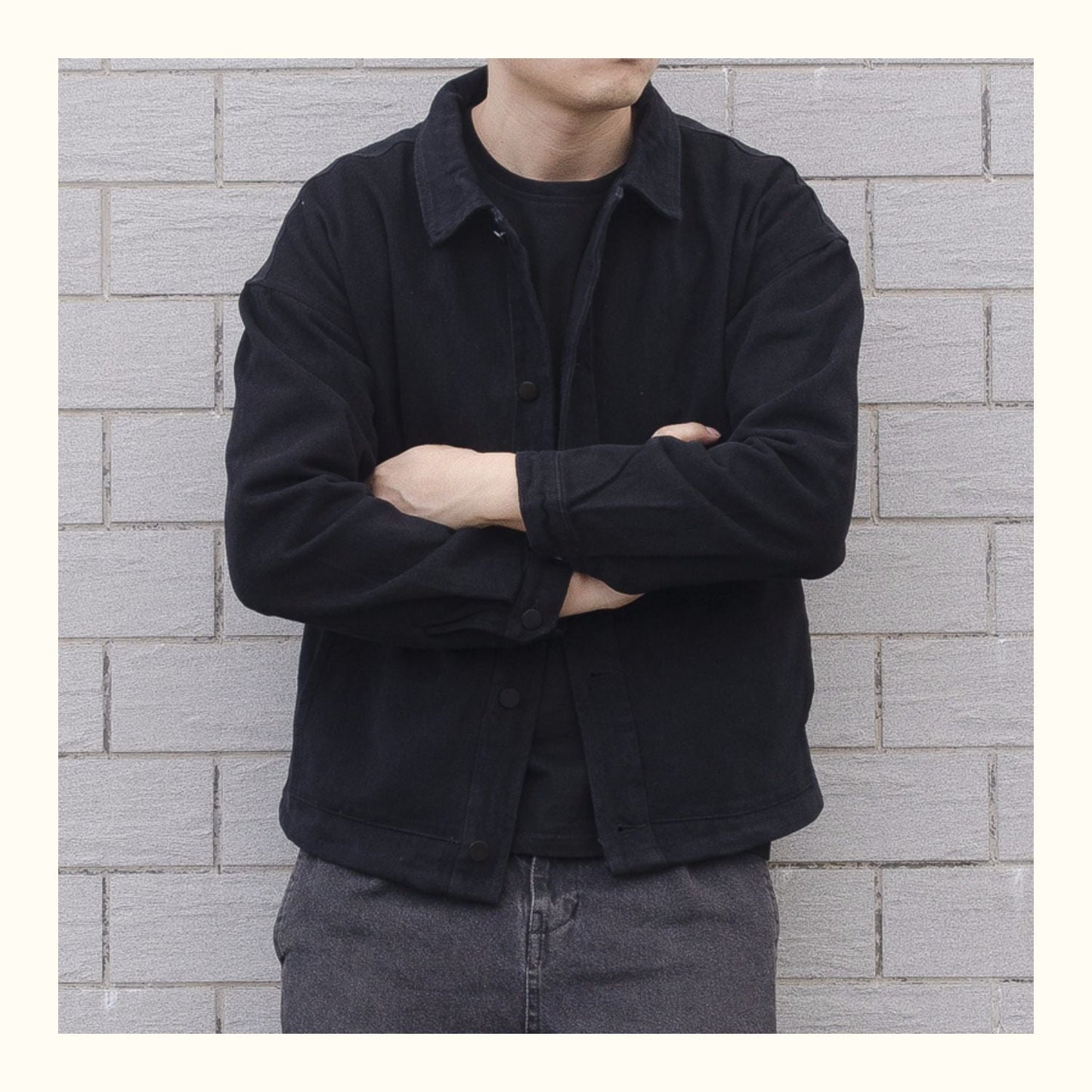 Relaxed Fit Men's Casual Button Down Jacket