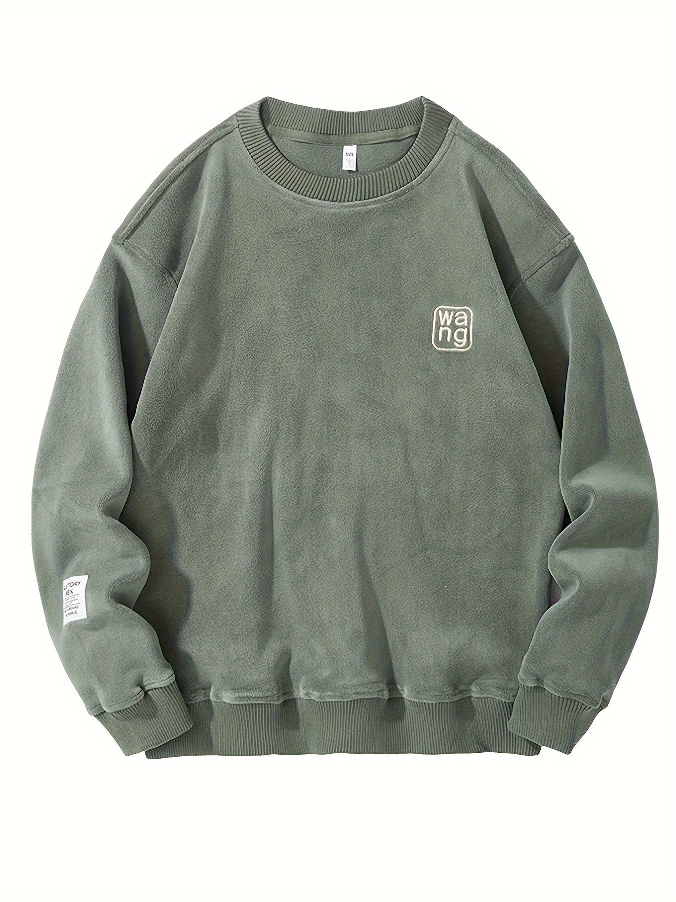 Comfortable Mens Graphic Crew Neck Sweatshirt