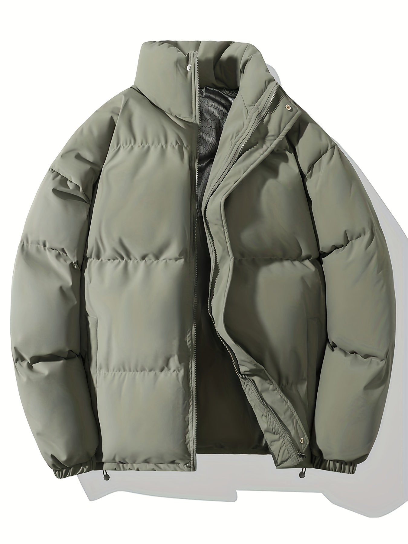 Warm Insulated Mens Parka Coat with Fleece Lining