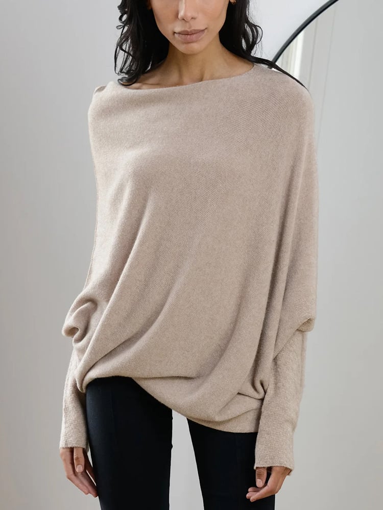 Cozy Warm Women's Cashmere Crew Sweater