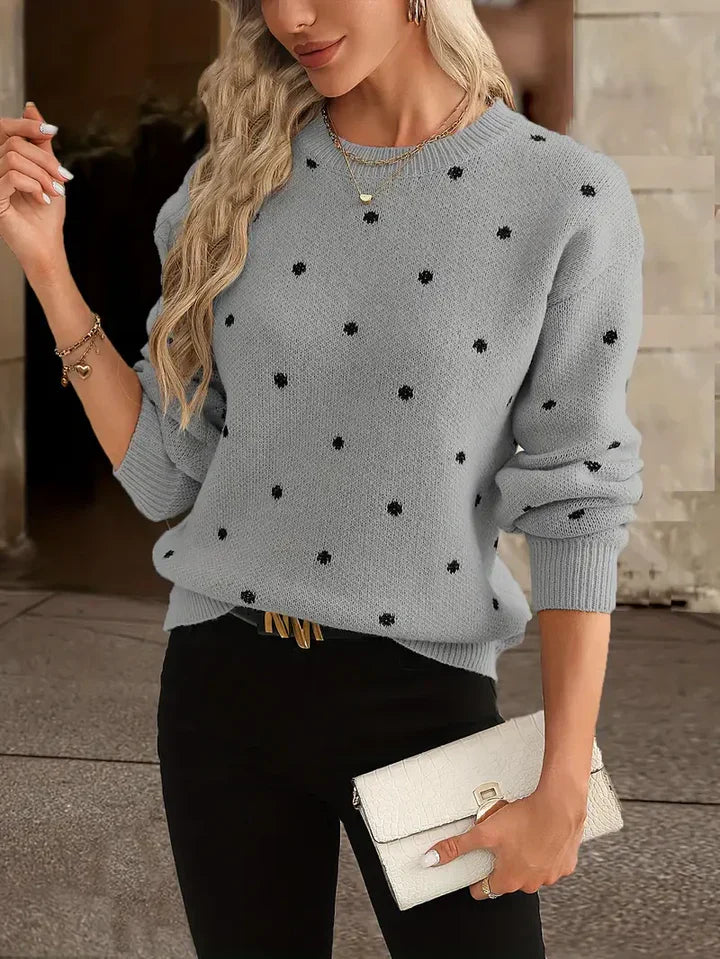 Cozy Ladies Thermal Crew Neck Sweater