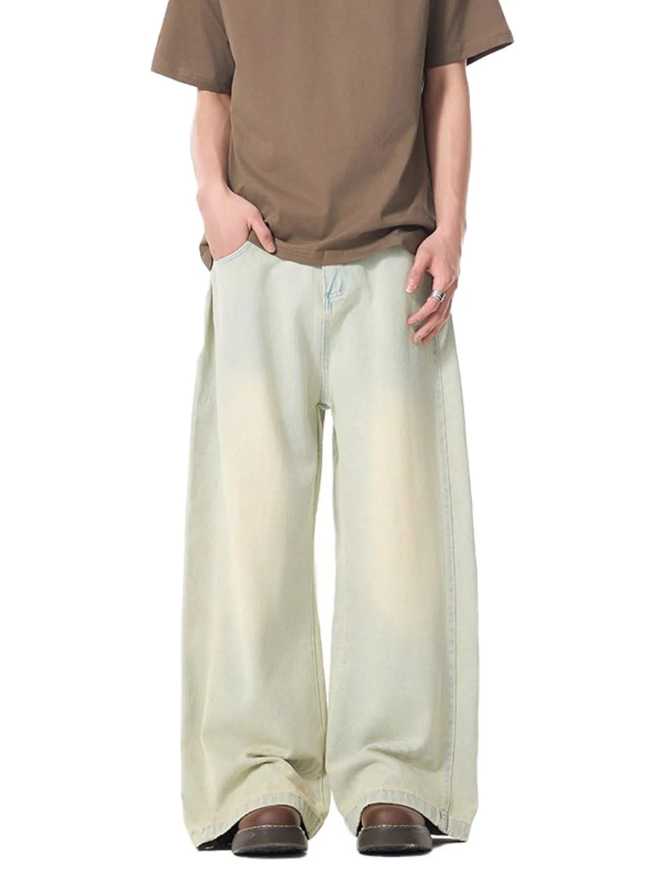 Ripped Relaxed Fit Mens Jeans - OutfitLondon