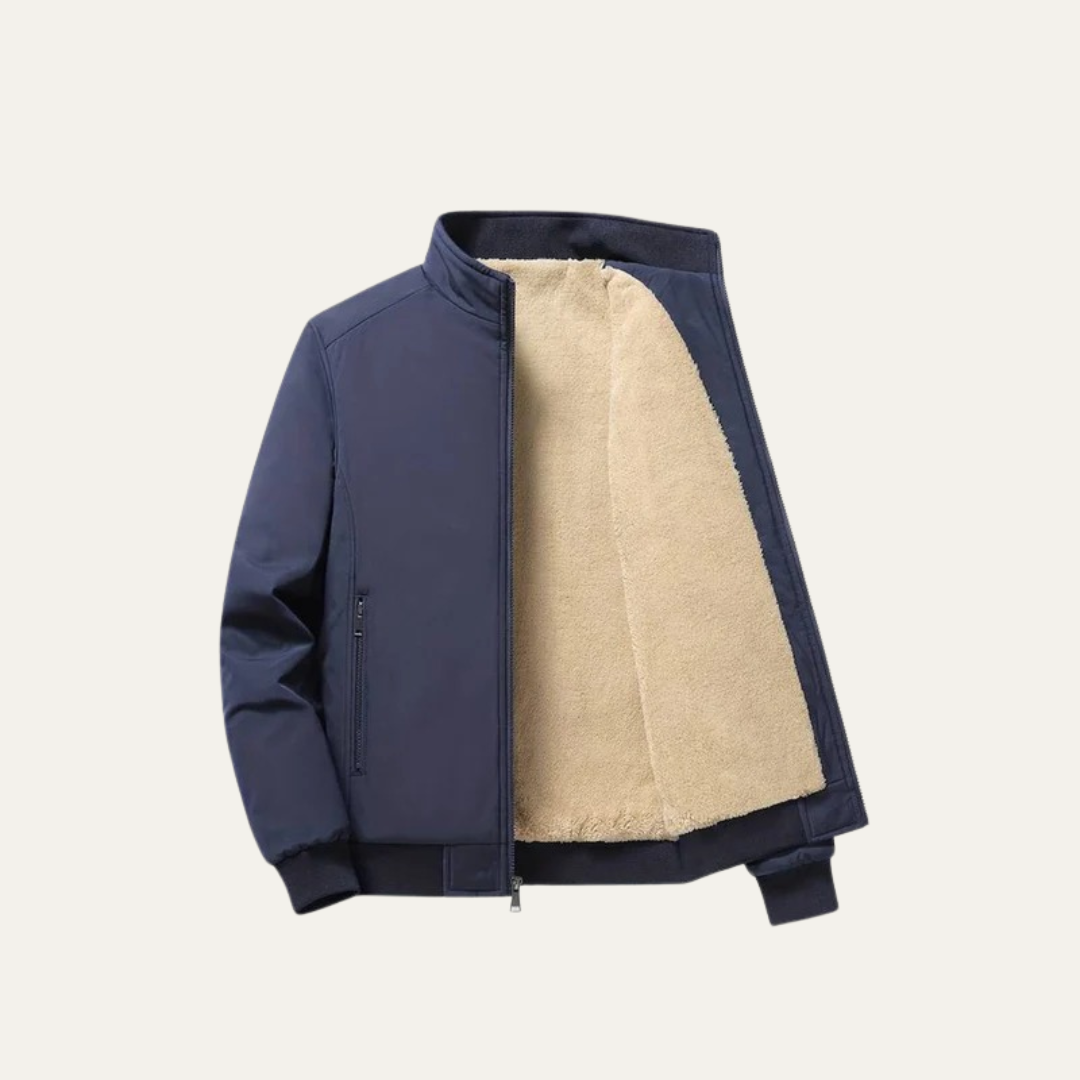Insulated Men's Synthetic Fur Parka Coat