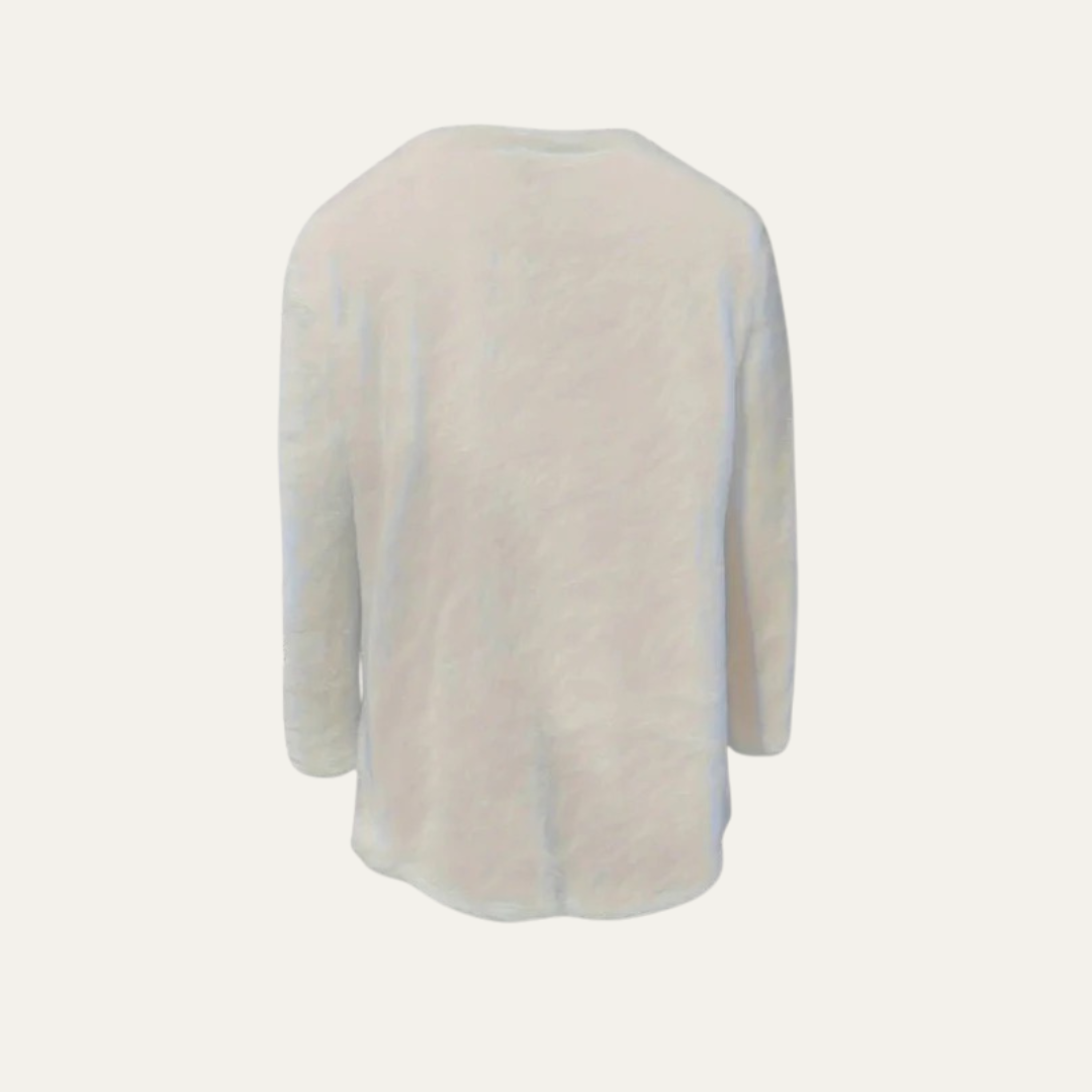 Soft Plush Holiday Tree Sweatshirt Top