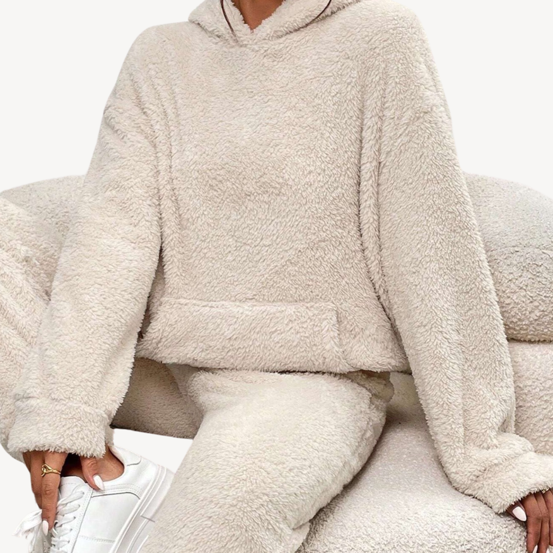 Soft Cozy Women's Fleece Hoodie Lounge Set