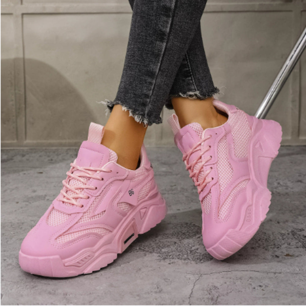 Vibrant Colorful Ladies Sports Sneakers with Numbering
