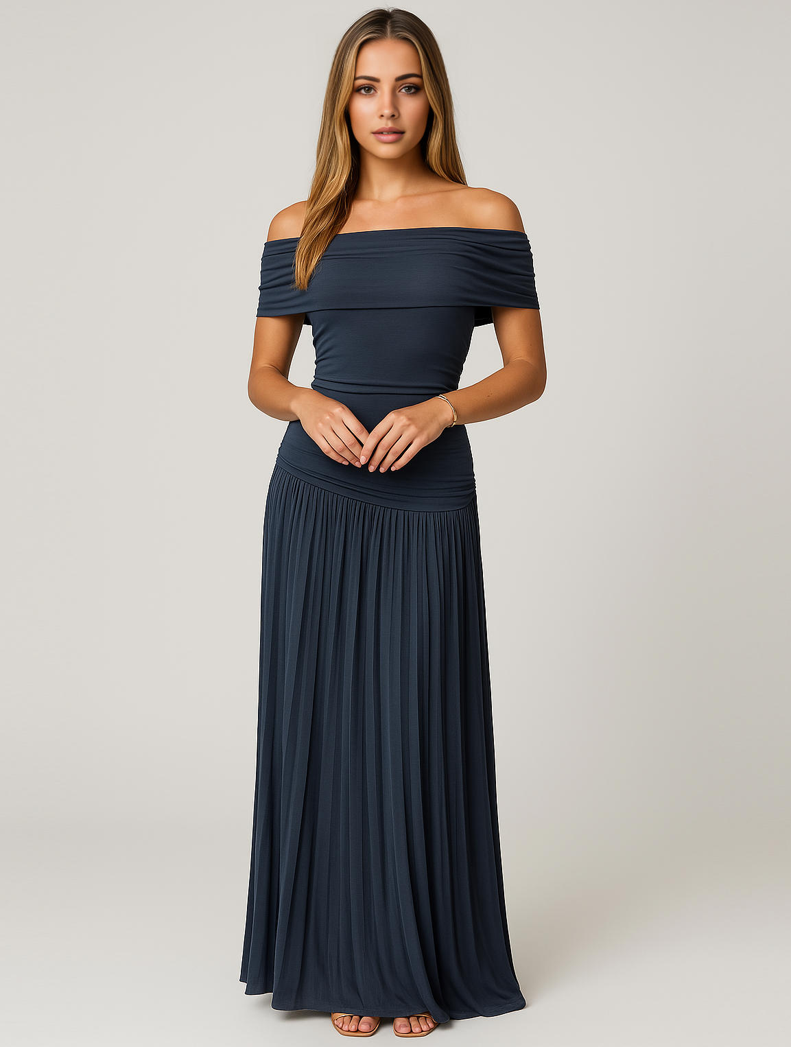 Elegant Sleeveless Evening Gown Dress