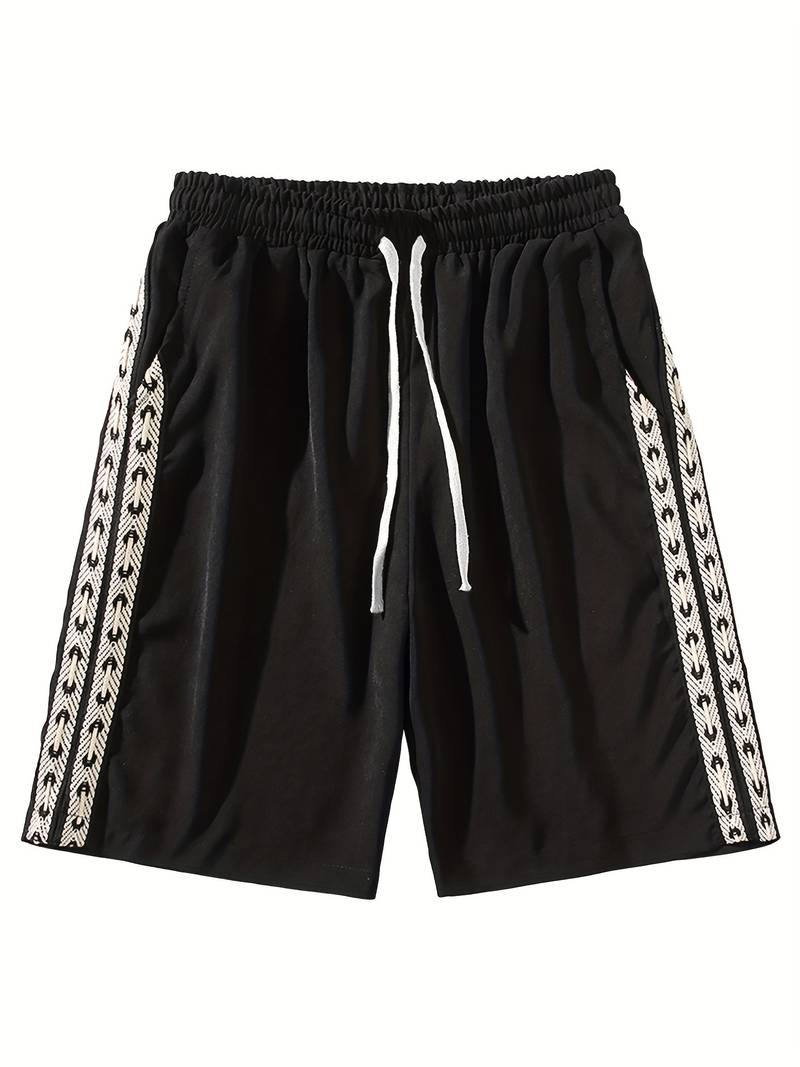 Relaxed Fit Elastic Waist Shorts