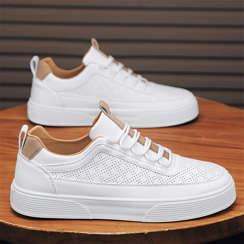 Simple Leather Mens Casual Shoes