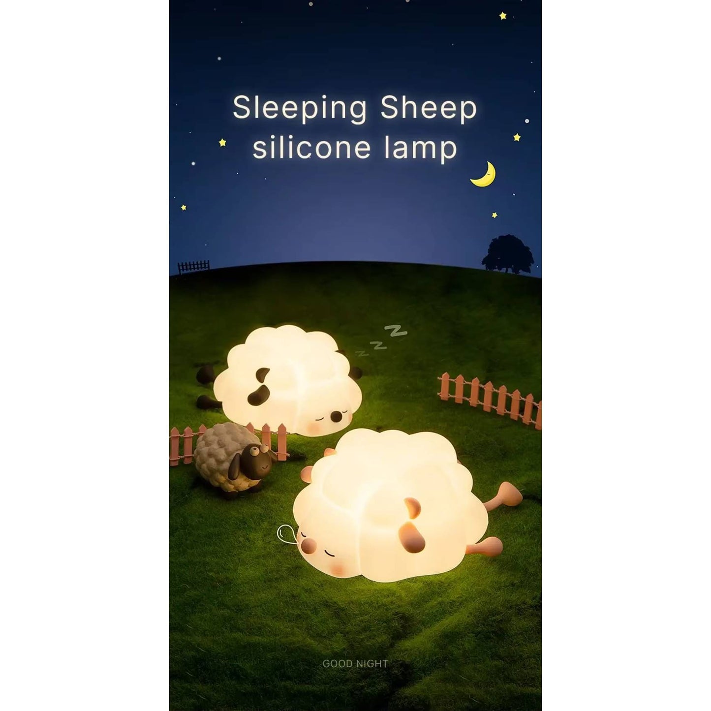 Silicone LED Night Light Animal Shape