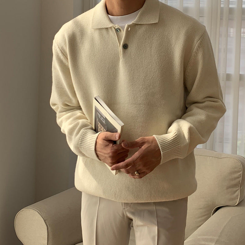Simple Casual Men's Pullover Sweater