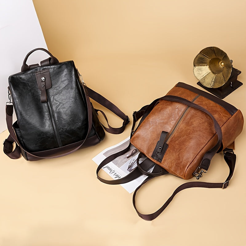 Stylish Vegan Leather Ladies Backpack