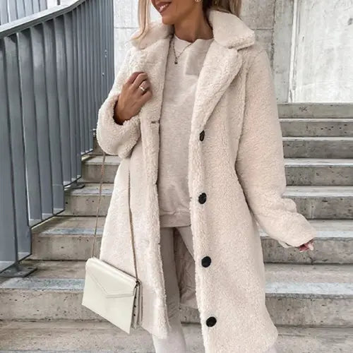 Warm Women's Down Longline Winter Coat