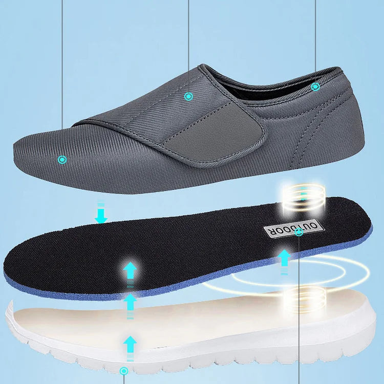 Comfortable Wide Fit Walking Shoes for Diabetic Relief