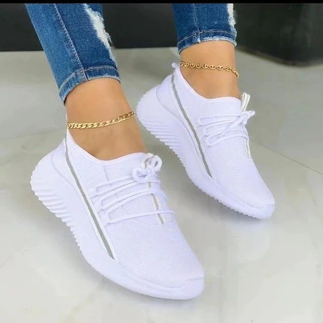 Mesh Sneakers Women's Slip On Walking Shoes Lightweight Casual Running Sneakers