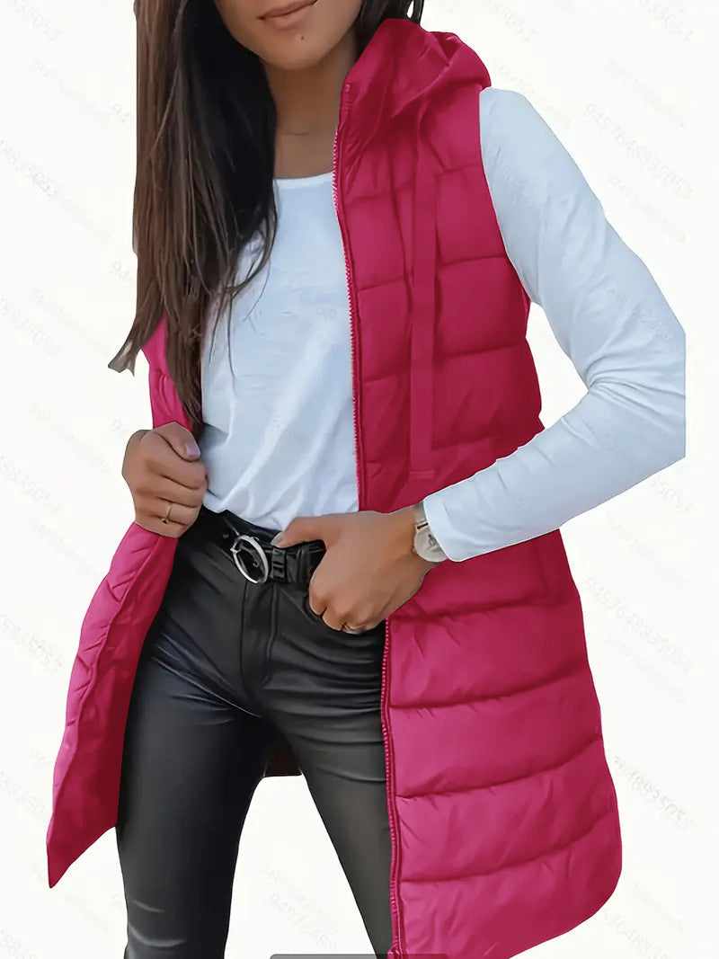 Warm Water Resistant Puffer Vest Jacket