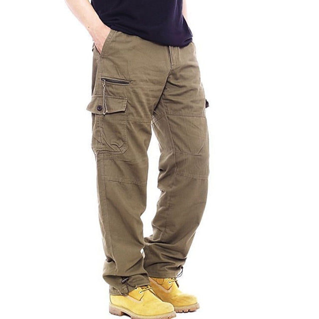 Men's Cargo Pants Hiking Pants Trousers Military Ripstop Breathable Quick Dry Zipper Pocket Pants