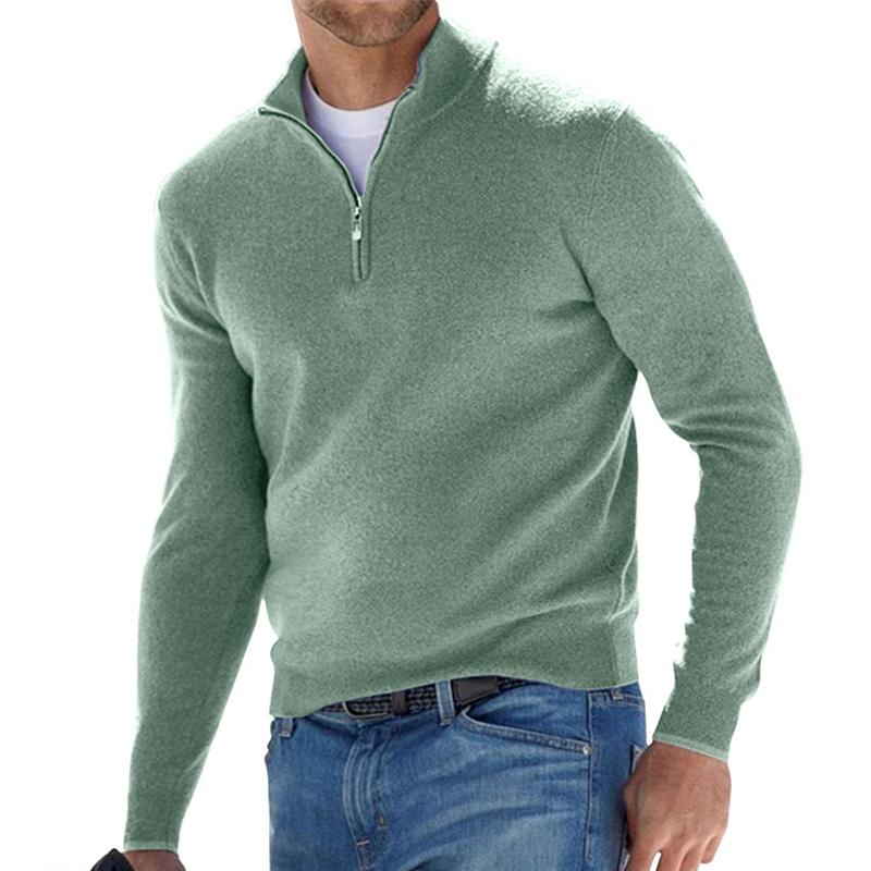 Cozy Zip Up Knitted Sweater
