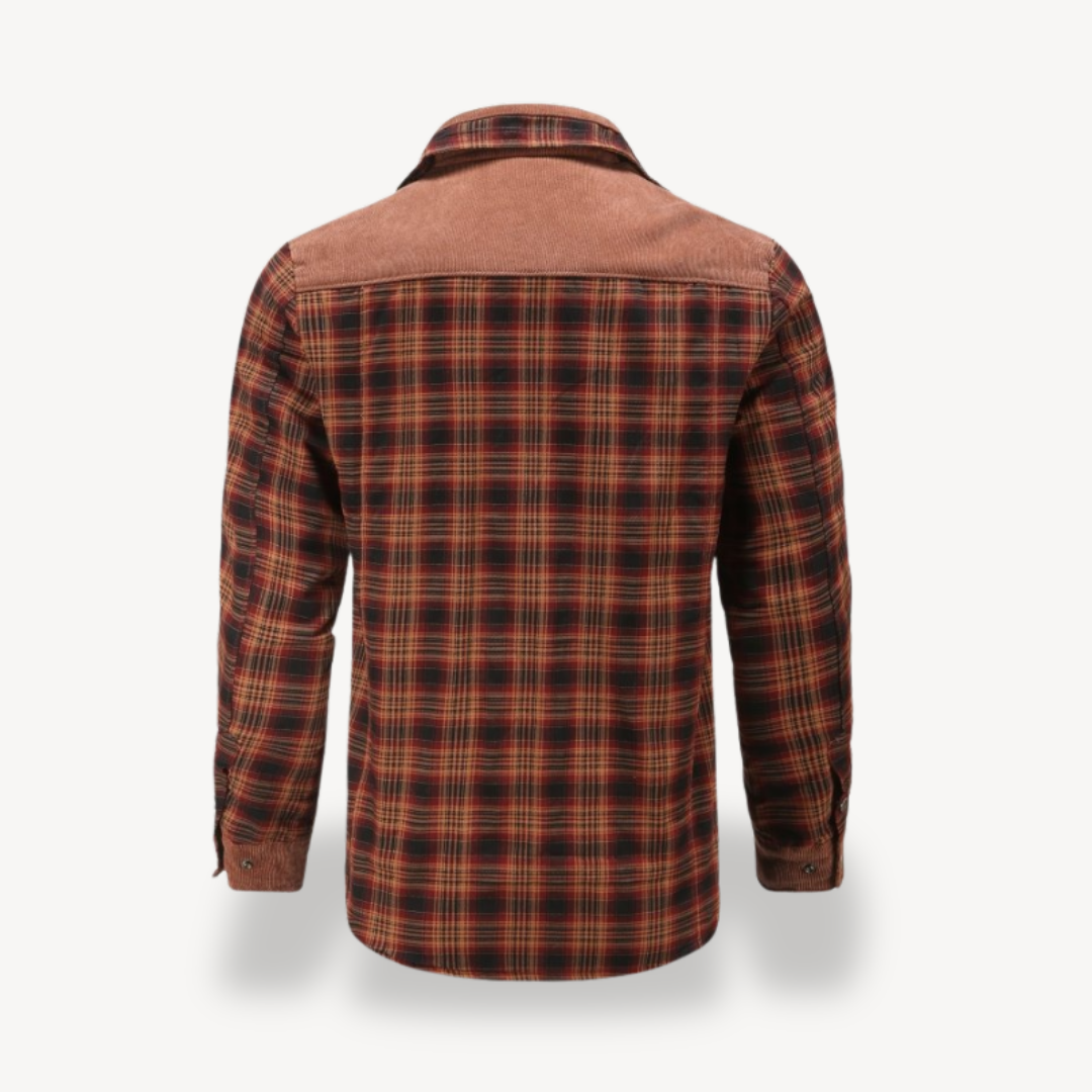 Warm Checked Flannel Coated Jacket