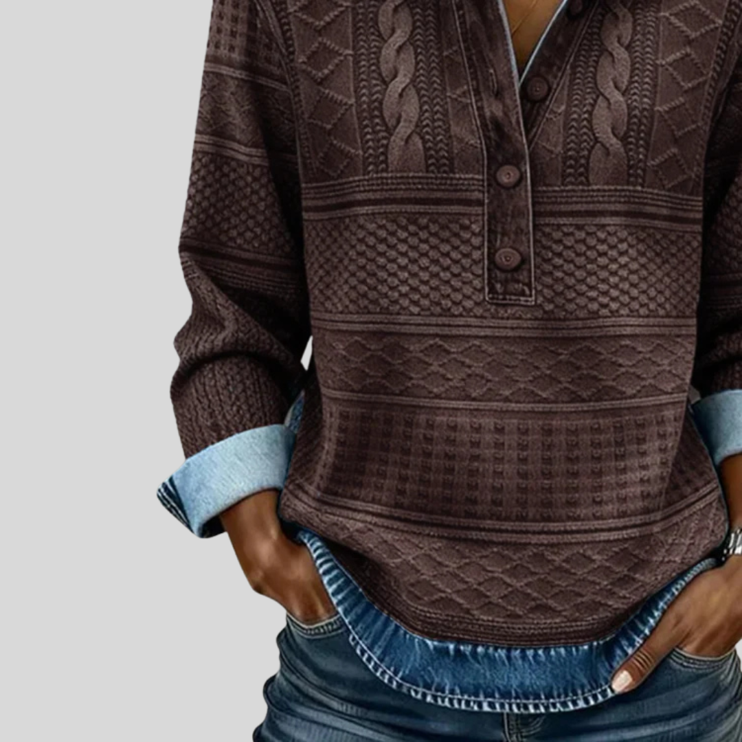 Soft Knit Crew Neck Casual Top