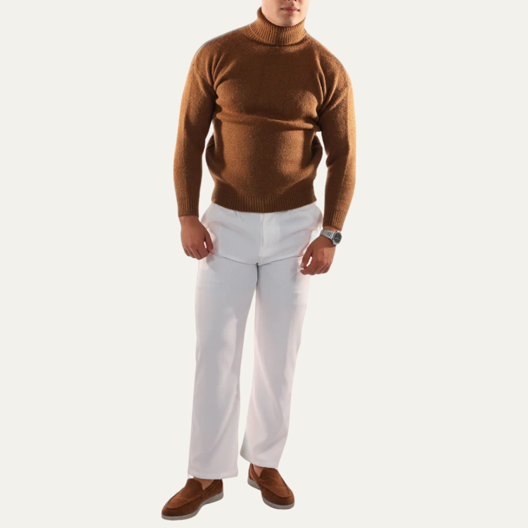 Soft Crew Neck Oversized Men's Sweater