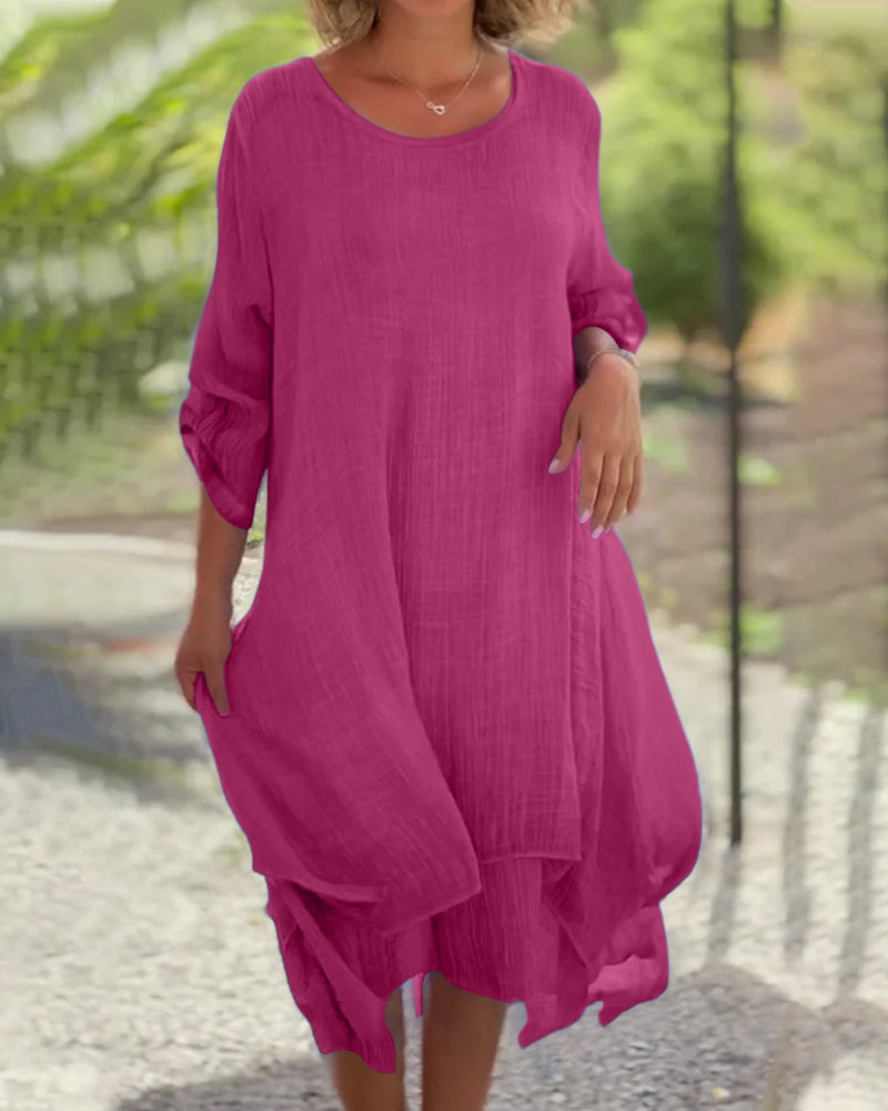 Relaxed Fit Casual Summer Dress for Ladies