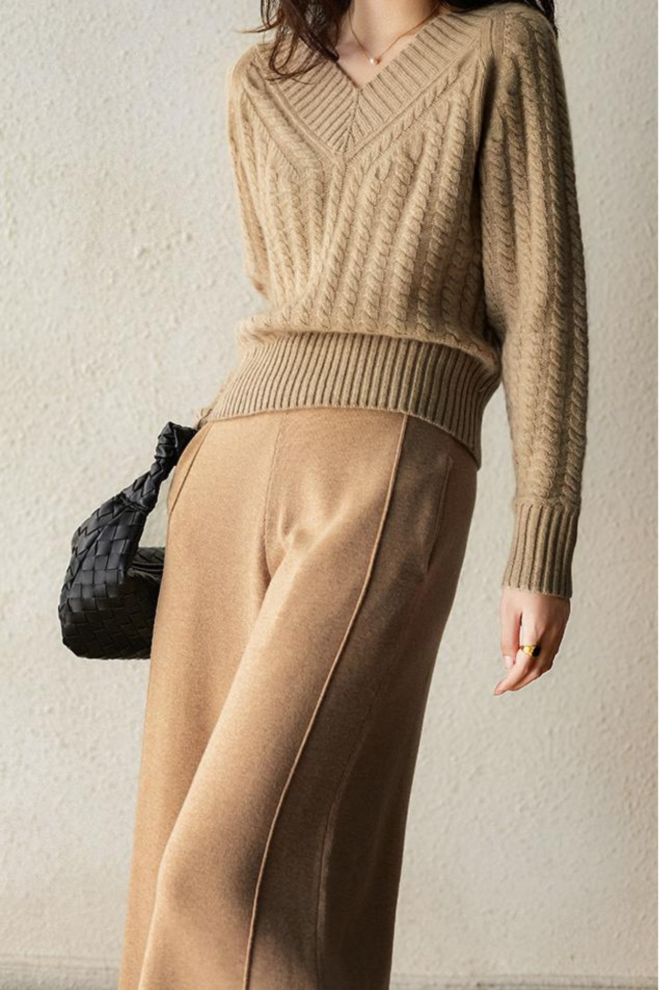 Comfy V Neck Women's Knitted Jumper