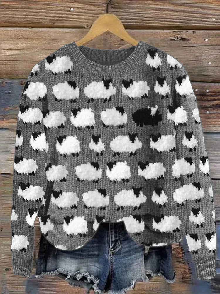 Cozy Ladies Warm Cable Sweater