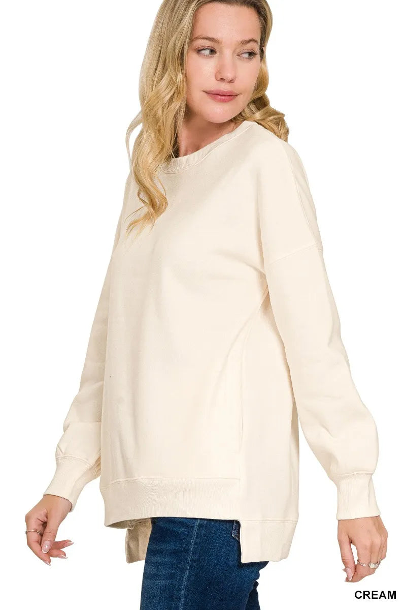 Soft Oversized Fleece Hoodie with Pockets - OutfitLondon
