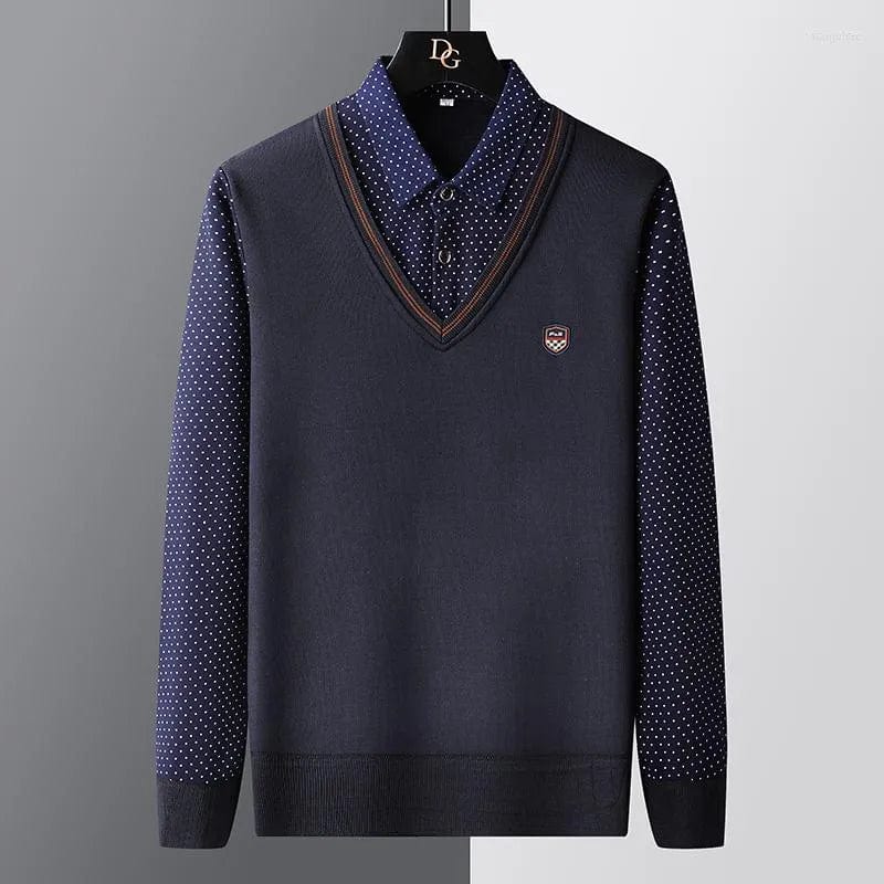 Comfortable Regular Fit Mens Polo Jumper