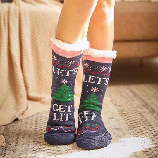 Soft Fuzzy Home Socks