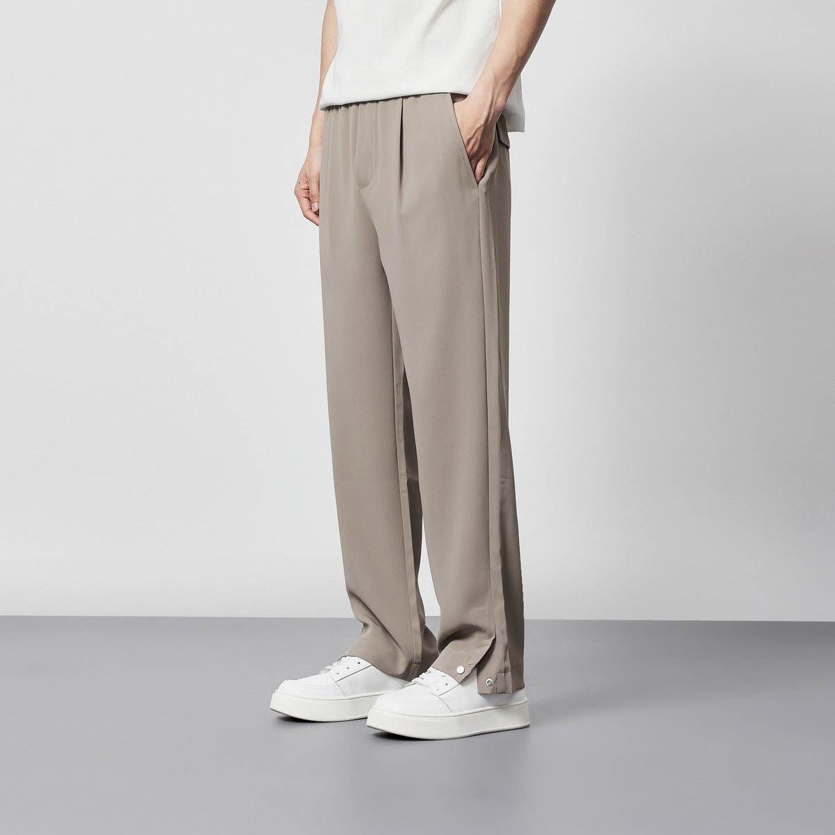 Comfortable Loose Fit Mens Dress Trousers