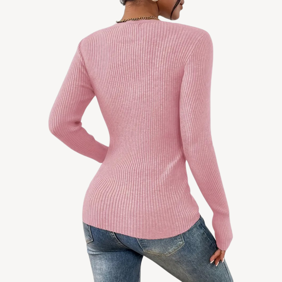 Textured Button Women's Casual Shirt